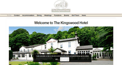 Desktop Screenshot of kingswoodhotel.co.uk