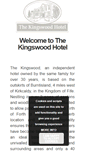 Mobile Screenshot of kingswoodhotel.co.uk