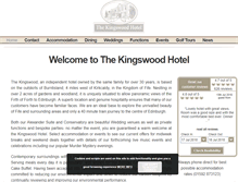 Tablet Screenshot of kingswoodhotel.co.uk